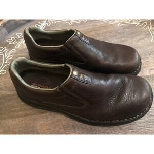 Men's Merrell World Legend Stollen Brown Leather Loafers sz 11